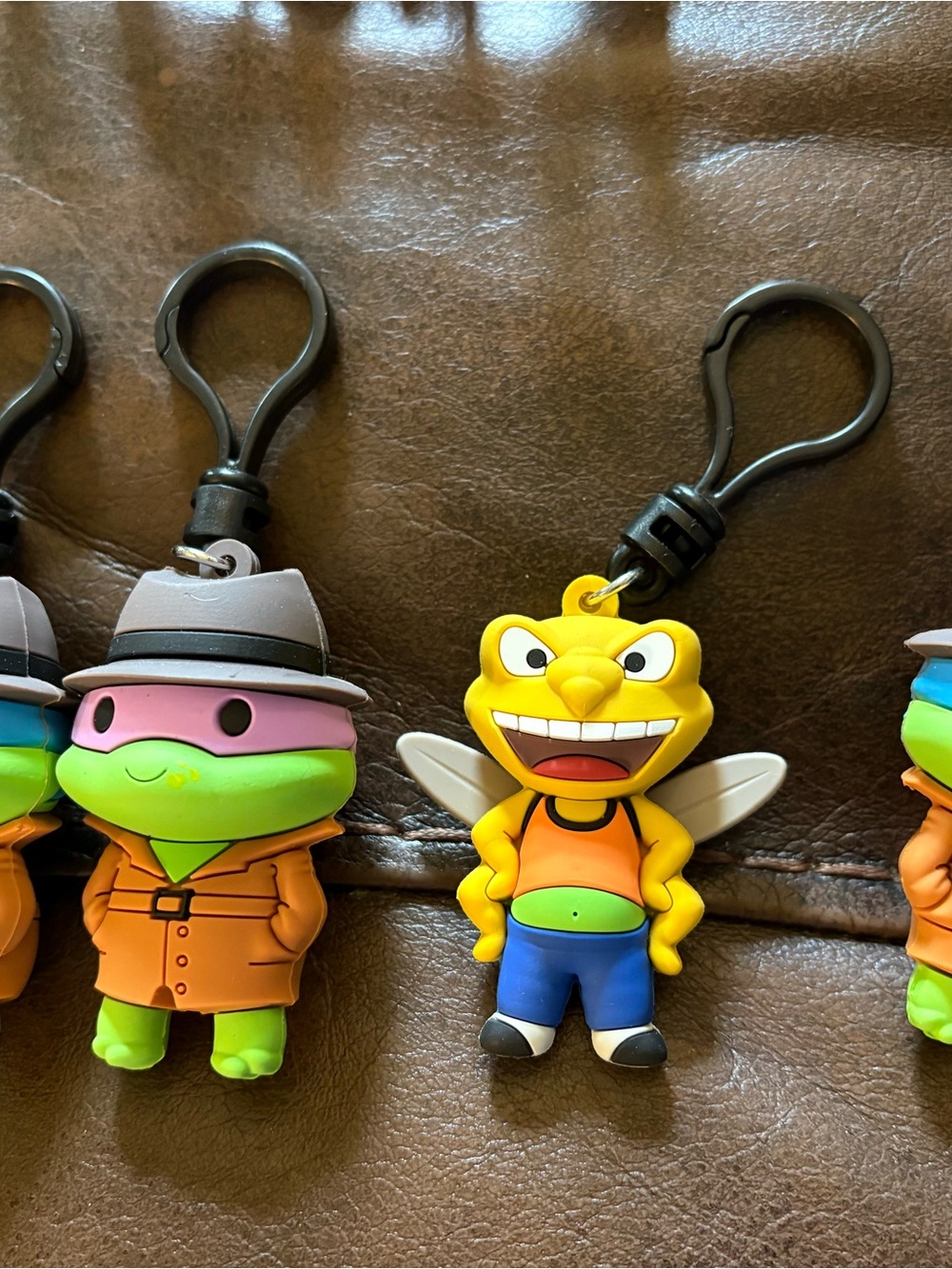 Set of 4 TMNT  Character Keychain for Kids Accessories